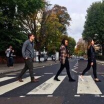 CEA CAPA students on Abbey Road in London, England